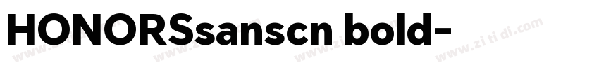 HONORSsanscn bold字体转换